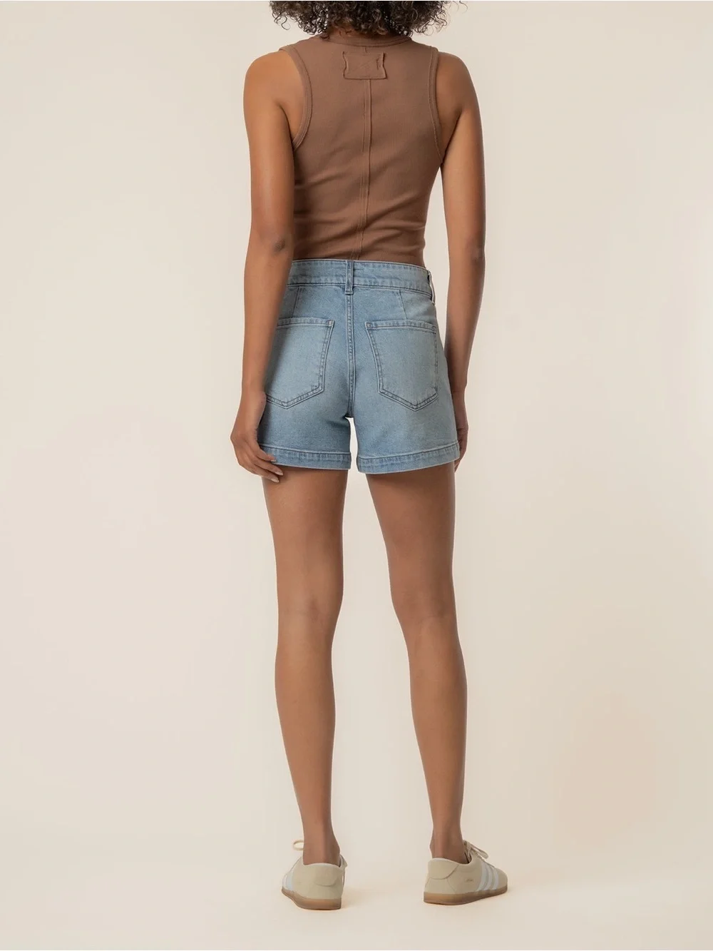 Kut From The Kloth Jane High Rise Long Short Zipper Patch Pockets Size 8 Sailor